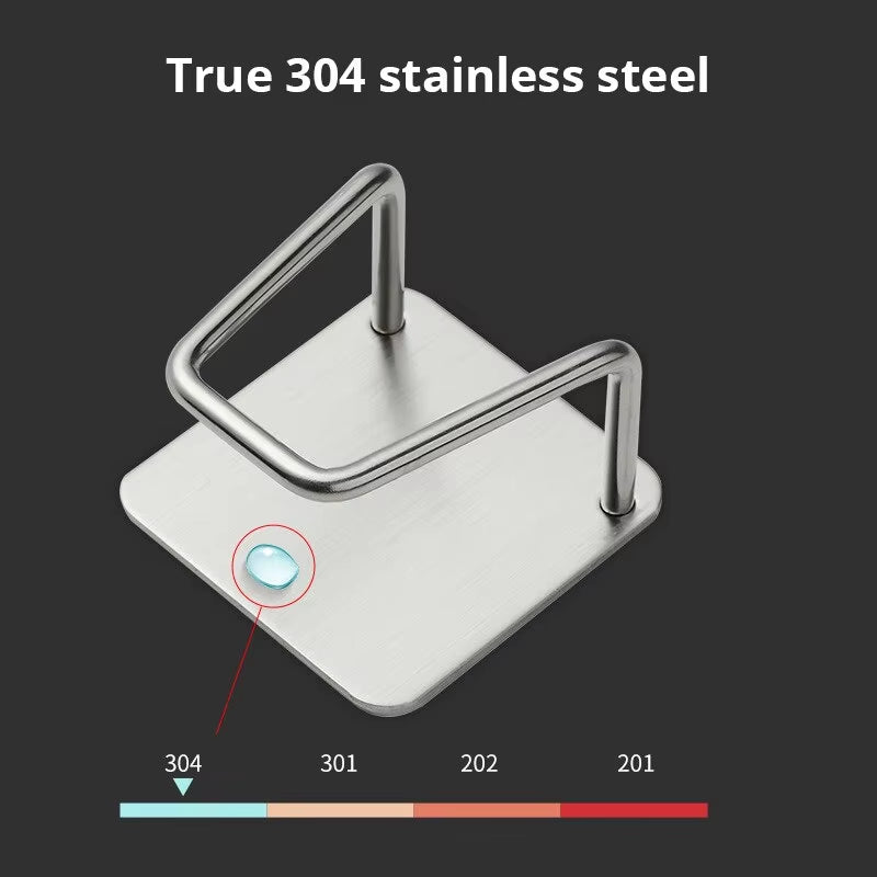 Stainless Steel Sink Sponge Rack for Efficient Drainage and Organization of Kitchen Supplies