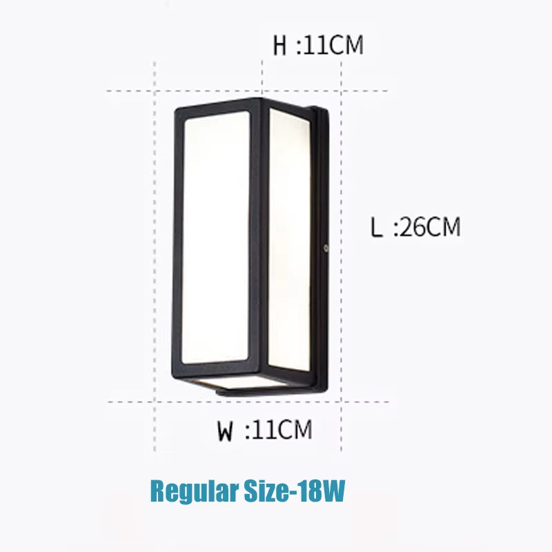 LED Waterproof Motion Sensor Outdoor Wall Light - IP65 Rated Garden and Street Lighting Solution