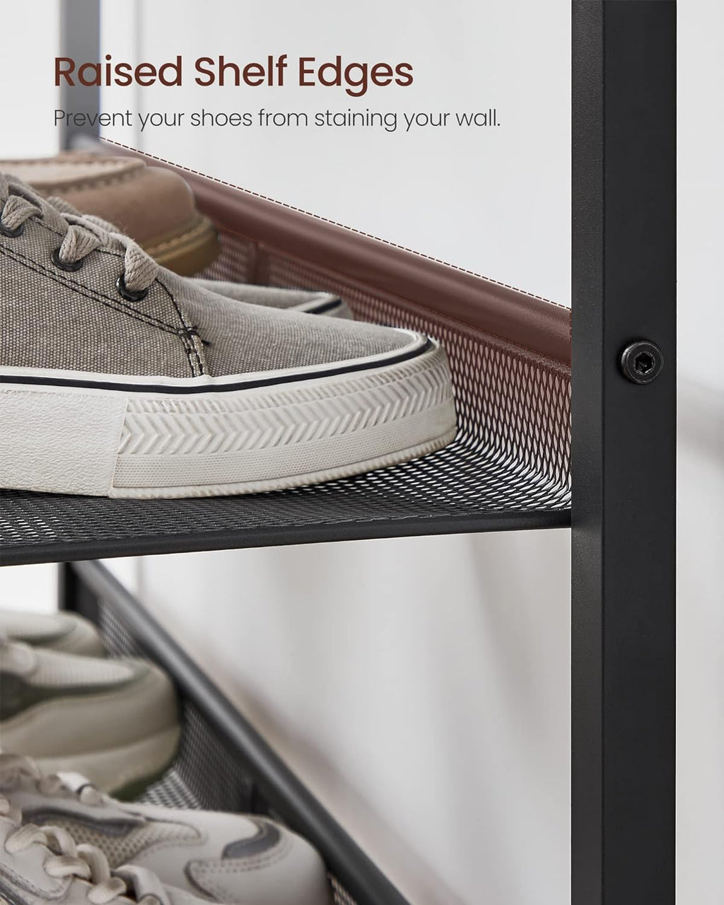 5-Tier Industrial Shoe Rack and Storage Shelves